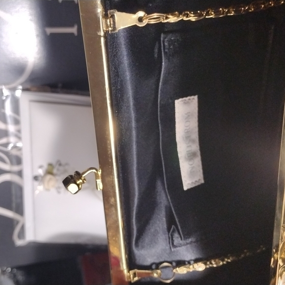 NWOT Nordstrom vintage clutch with gold - Picture 8 of 9